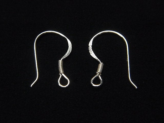 Silver925  Earwire  [S][M][L] Rhodium Plated  2pairs