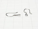 Silver925  Earwire  [S][M][L] Rhodium Plated  2pairs