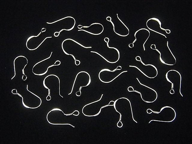 Silver925  Earwire  [S][M][L] Rhodium Plated  2pairs