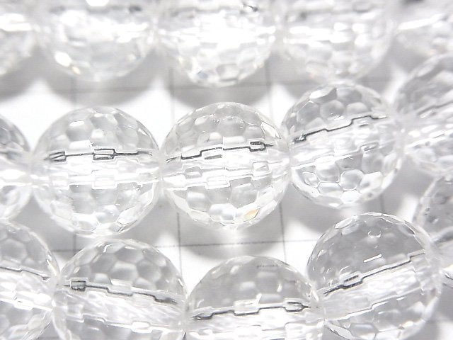 [Video] Crystal AAA - 128 Faceted Round 12 mm [2 mm hole] half or 1 strand beads (aprx.15 inch / 36 cm)