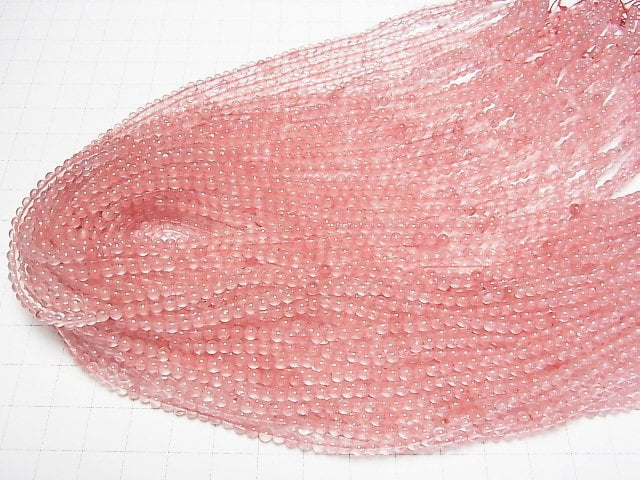 1strand $3.79! Cherry Quartz Glass  Round 3mm 1strand beads (aprx.15inch/38cm)