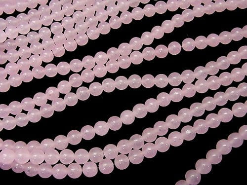 1strand $3.79! Light Pink Jade Round 6mm 1strand beads (aprx.15inch / 38cm)