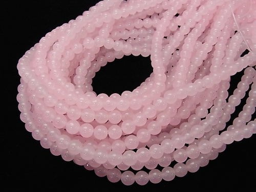 1strand $3.79! Light Pink Jade Round 6mm 1strand beads (aprx.15inch / 38cm)