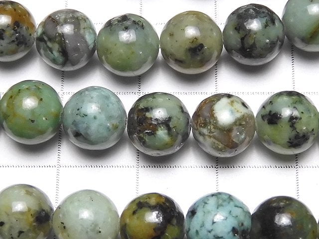 [Video] African Turquoise  Round 8mm 1strand beads (aprx.15inch/38cm)