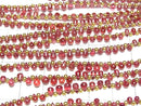 [Video]High Quality Red Spinel AAA Drop (Smooth) half or 1strand beads (aprx.6inch/15cm)