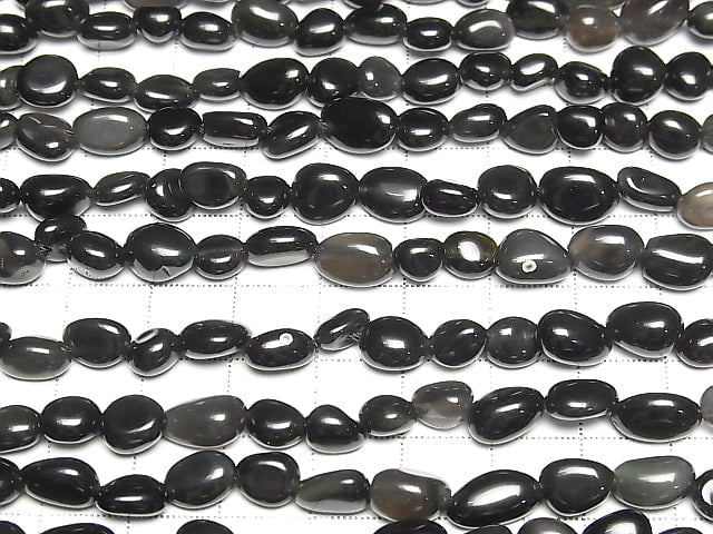 [Video] Rainbow Obsidian AA++ Nugget 1strand beads (aprx.15inch/37cm)