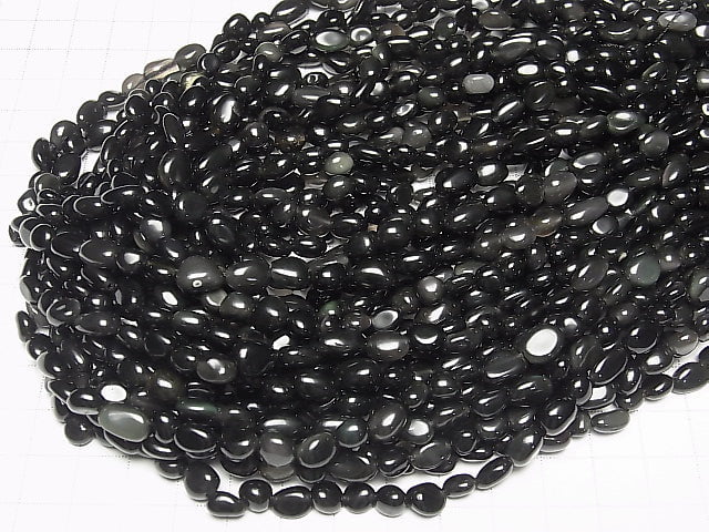 [Video] Rainbow Obsidian AA++ Nugget 1strand beads (aprx.15inch/37cm)