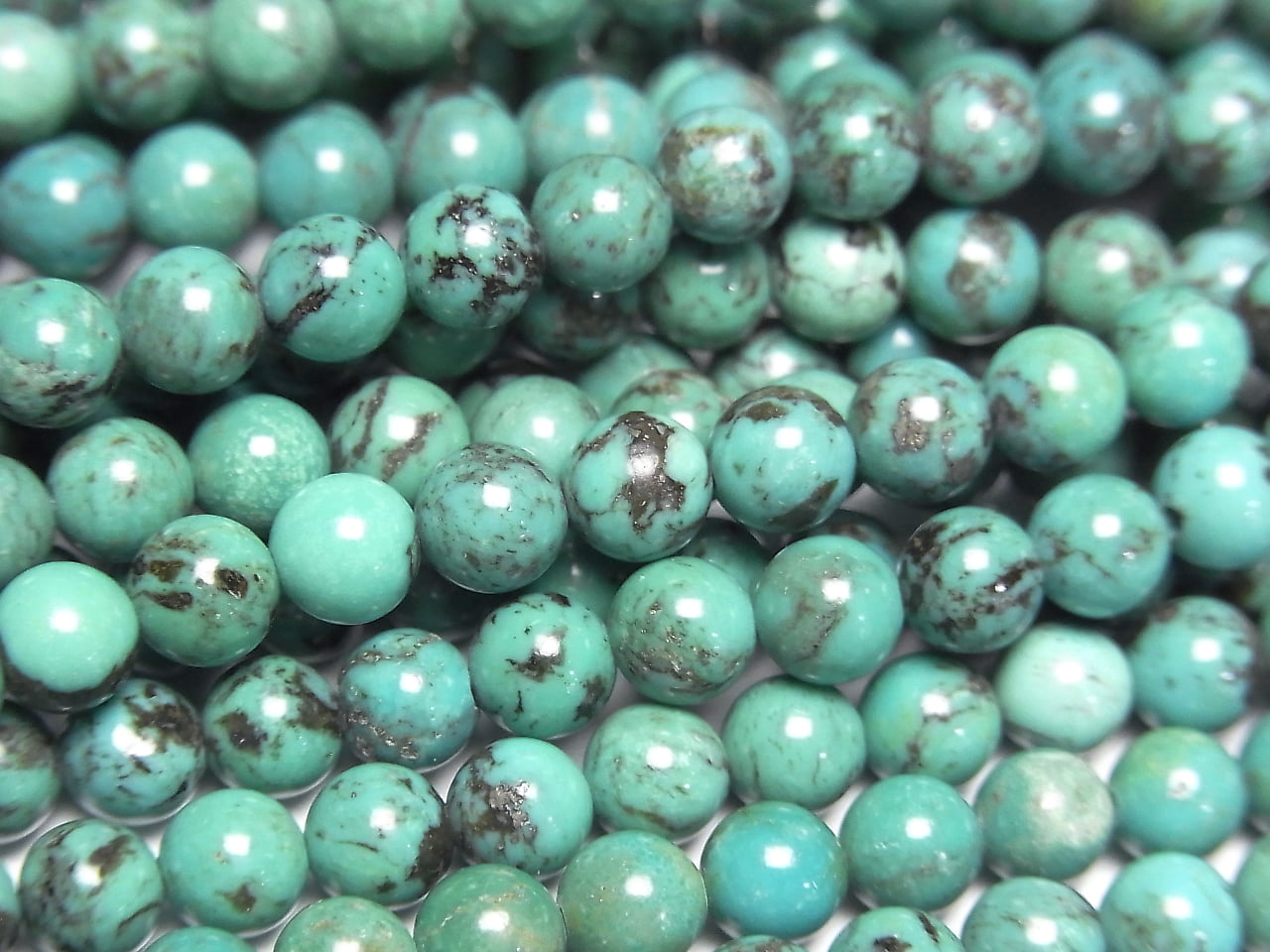 [Video]Turquoise AAA- Round 5mm half or 1strand beads (aprx.15inch/38cm)