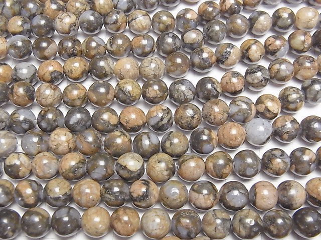 [Video]Que Sera Stone Round 8mm 1strand beads (aprx.15inch/36cm)