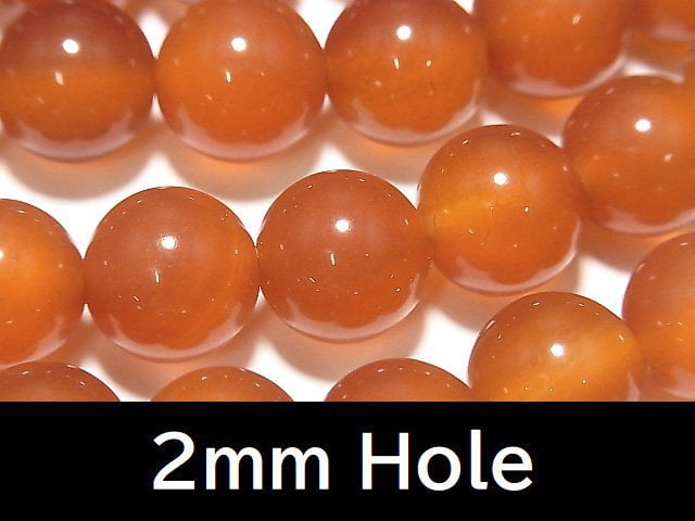 Carnelian, Round Gemstone Beads