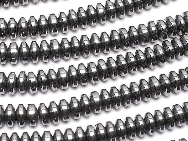 Hematite, Roundel Gemstone Beads