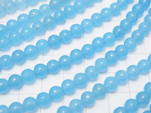 Blue Jade Round 6mm 1strand beads (aprx.15inch / 38cm)