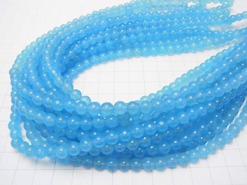 Blue Jade Round 6mm 1strand beads (aprx.15inch / 38cm)