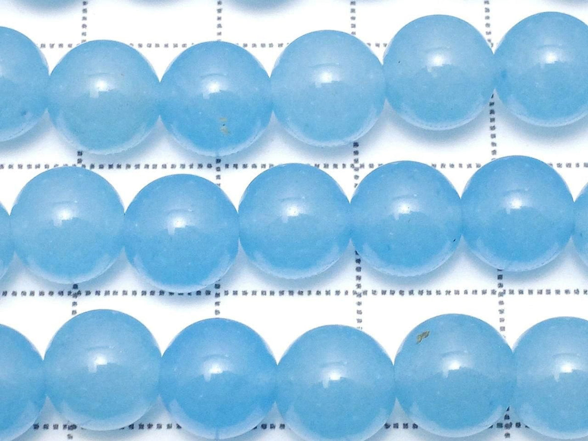 Blue Jade Round 8mm 1strand beads (aprx.15inch/36cm)