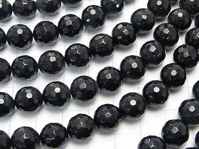 1strand $7.79! Onyx  128Faceted Round 10mm 1strand beads (aprx.15inch/38cm)