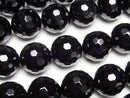 [Video] Onyx  128Faceted Round 14mm  half or 1 strand beads (aprx.14inch/35cm)