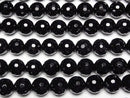 [Video] Onyx  128Faceted Round 14mm  half or 1 strand beads (aprx.14inch/35cm)
