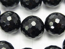 [Video] Onyx  128Faceted Round 18mm 1/4 or 1strand beads (aprx.14inch/34cm)