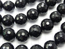 [Video] Onyx  128Faceted Round 18mm 1/4 or 1strand beads (aprx.14inch/34cm)