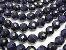 1strand $9.79! Blue Golden Sand Stone  64Faceted Round 12mm 1strand beads (aprx.15inch/37cm)