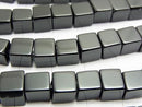 Onyx  Cube 6x6x6mm half or 1strand beads (aprx.15inch/36cm)