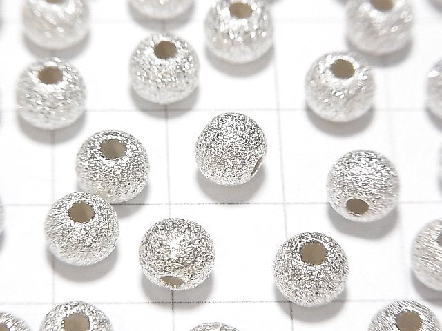 Silver925 Round 3mm, 4mm, 6mm Stardust No Coating No.2 20pcs