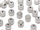 Silver925 Round 3mm,4mm,6mm Stardust Rhodium Plated NO.2 20pcs