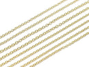 14KGF Round Cable Chain 1.1mm [40cm][45cm][50cm] Necklace 1pc
