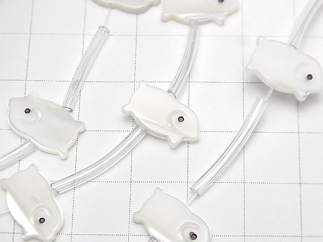[Video] 1strand $8.79! High Quality Mother of Pearl MOP AAA Pork Shape White 1strand (Approx 14pcs)
