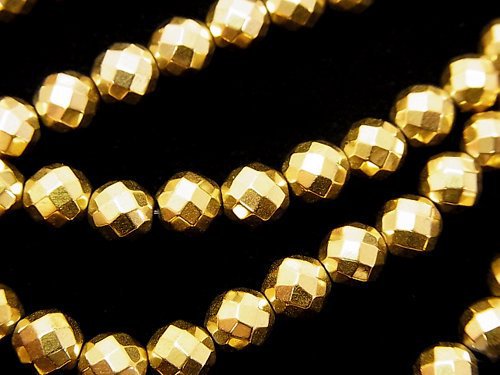 Faceted Round, Hematite Gemstone Beads