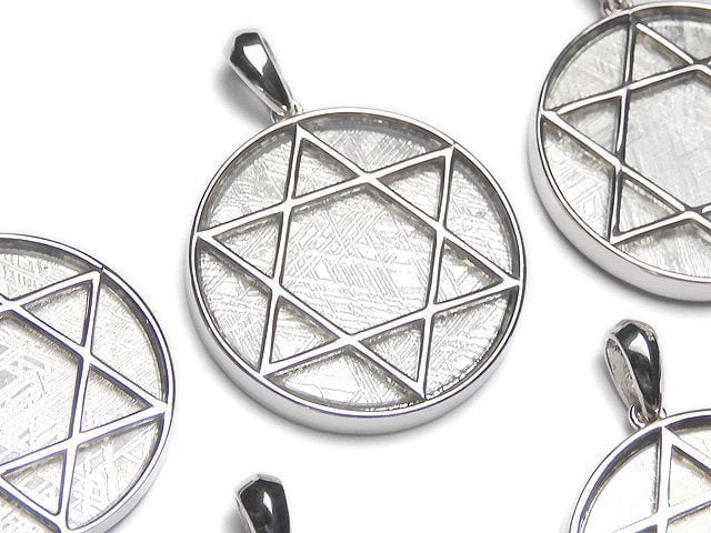 Accessories, Coin, Hexagram, Meteorite, Pendant, Star Gemstone Beads