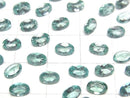 [Video] High Quality Blue Green Apatite AAA Loose Oval Faceted 6x4mm 2pcs