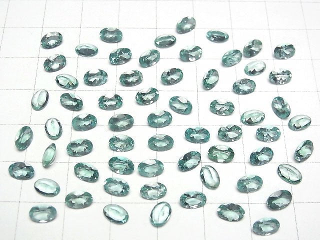 [Video] High Quality Blue Green Apatite AAA Loose Oval Faceted 6x4mm 2pcs