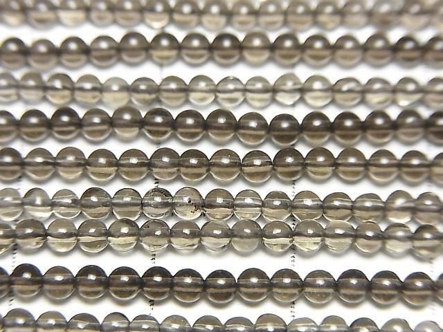 Smoky Quartz  Round 2mm 1strand beads (aprx.15inch/37cm)
