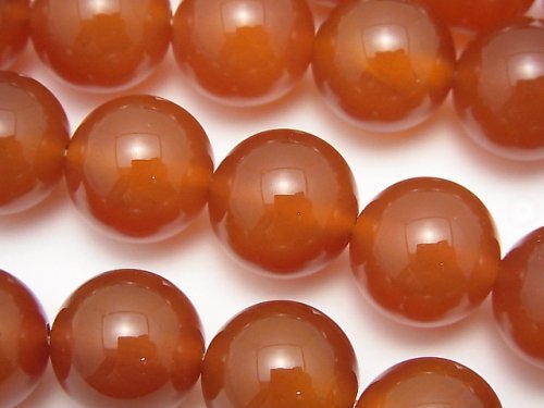 Carnelian, Round Gemstone Beads