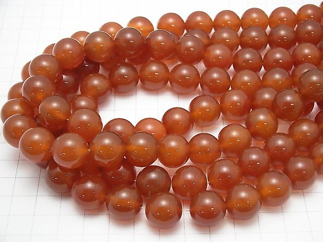 Carnelian AAA Round 14mm half or 1strand beads (aprx.14inch/35cm)