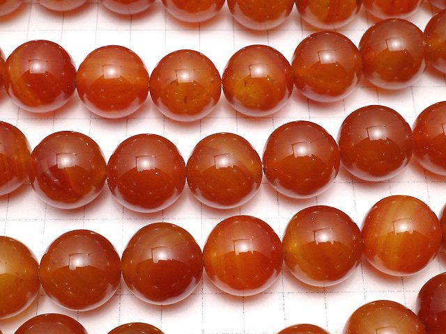 Carnelian AAA Round 20mm 1/4 or 1strand beads (aprx.15inch/36cm)