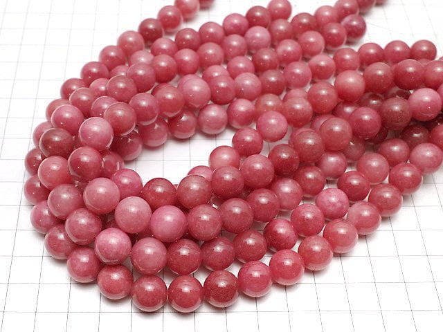 Red Jade Round 12mm 1strand beads (aprx.15inch/36cm)