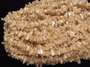 Mother of Pearl MOP Beige Chips (Small Nugget ) 1strand beads (aprx.35inch/88cm)