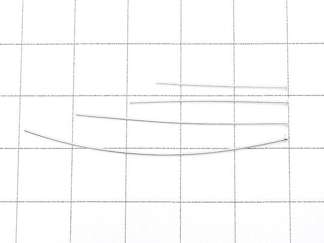 Silver925  Head Pin [0.5x20][0.5x25][0.5x30][0.5x40][0.5x50] No coating  10pcs