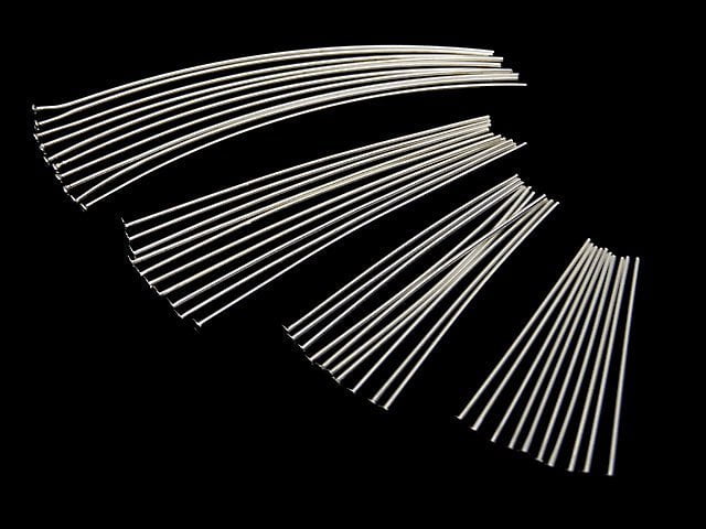 Silver925  Head Pin [0.5x20][0.5x25][0.5x30][0.5x40][0.5x50] No coating  10pcs