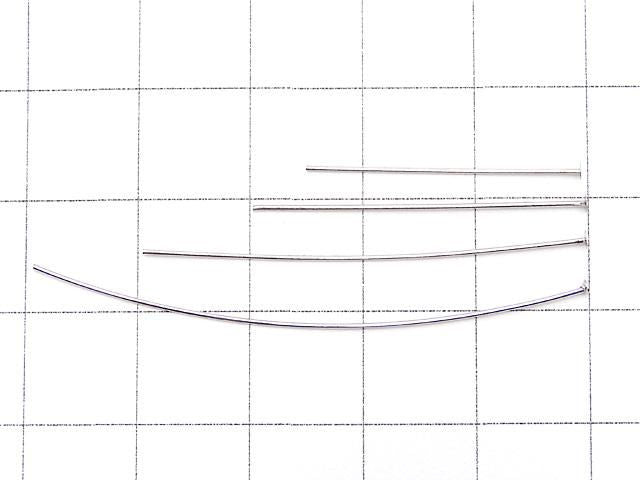 925純銀T針 [0.5x20][0.5x25][0.5x30][0.5x40][0.5x50] 鍍銠 10個