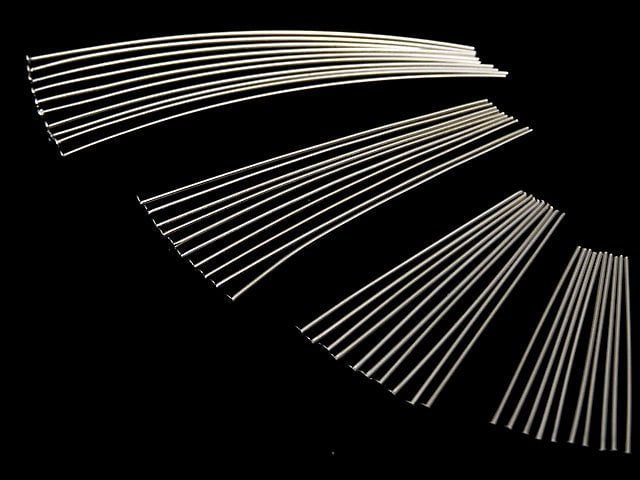 Silver925  Head Pin [0.5x20][0.5x25][0.5x30][0.5x40][0.5x50] Rhodium Plated  10pcs - !