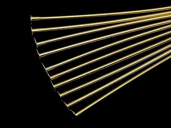 Silver925  Head Pin [0.5x20][0.5x25][0.5x30][0.5x40][0.5x50] 18KGP 10pcs