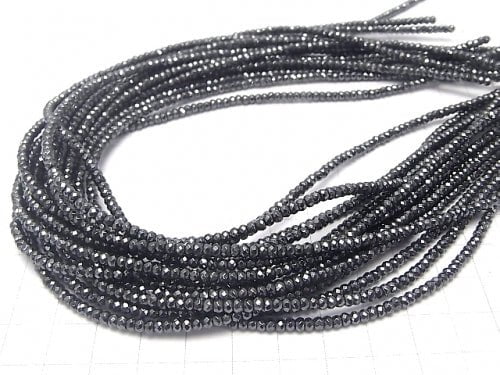 1strand $6.79! Hematite  Faceted Button Roundel 3x3mm x2mm  1strand beads (aprx.15inch/38cm)