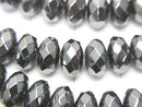1strand $7.79! Hematite  Faceted Button Rondelle 8x8mm x4mm  1strand beads (aprx.15inch/38cm)