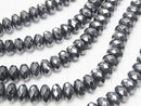 1strand $7.79! Hematite  Faceted Button Rondelle 8x8mm x4mm  1strand beads (aprx.15inch/38cm)