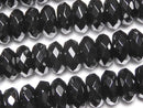 Onyx, Roundel Gemstone Beads