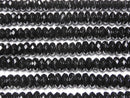 Onyx  Faceted Button Rondelle 10x10x5mm half or 1strand beads (aprx.15inch/36cm)