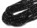 Onyx  Faceted Button Rondelle 10x10x5mm half or 1strand beads (aprx.15inch/36cm)